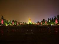 Big Wild Goose Pagoda at Night