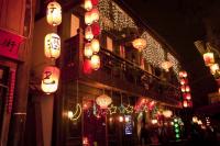 Chengdu Wenshufang Street night view