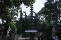 Ancient tower in Chengdu Wenshufang