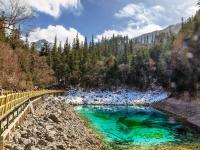 Jiuzhaigou Five-Color Pool in Dry Season