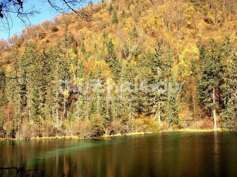 The Blue Dragon Lake in Fairy Pool Scenic Area