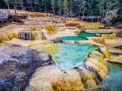 the Guest-greeting Pools in Yellow Dragon Valley