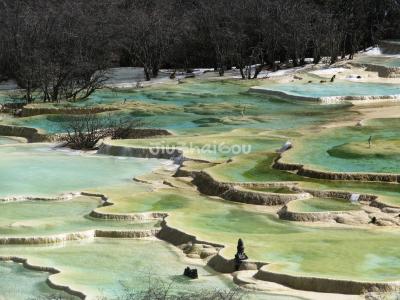 the Guest-greeting Pools - Huanglong Valley, China