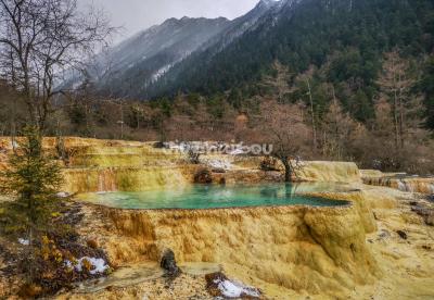 the Azalea Reflection Pools - Huanglong Valley