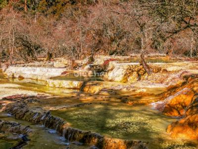 the Bonsai Pools - Huanglong Valley