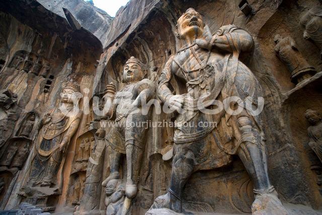 Stone Inscription Statues in Longmen Caves