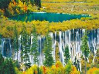 Nuorilang Waterfalls in Jiuzhaigou Valley