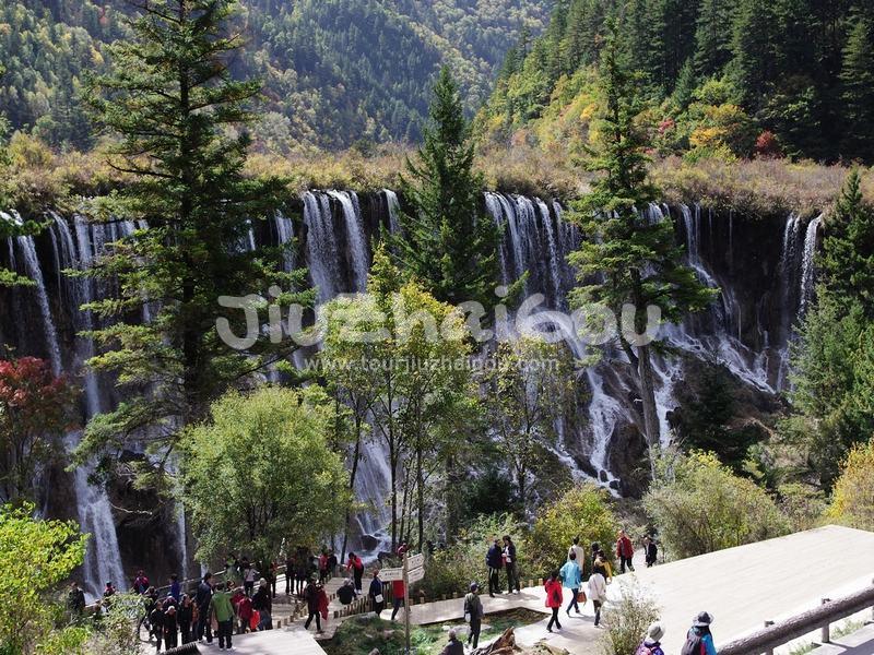 Nuorilang Waterfall in Jiuzhaigou National Park