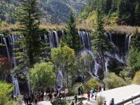 Nuorilang Waterfall in Jiuzhaigou National Park