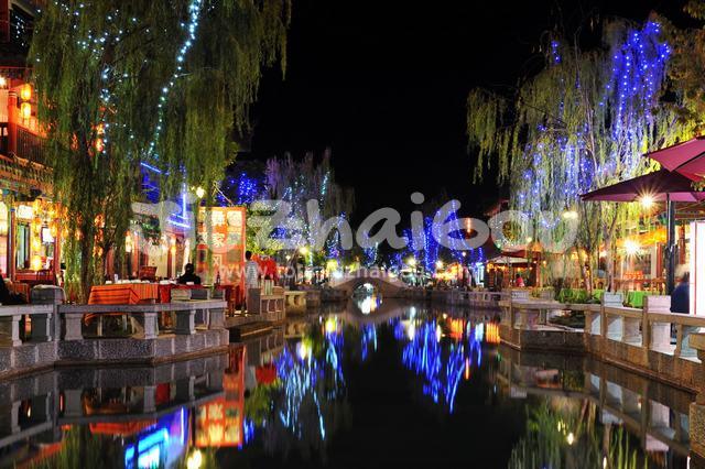 Old Town of Lijiang in Night
