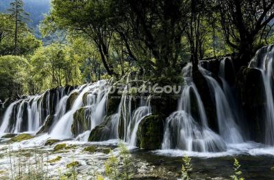 Panda Lake Waterfall - Jiuzhaigou