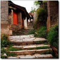The Stone Stairway Alley in Stone Drum Town - Lijiang