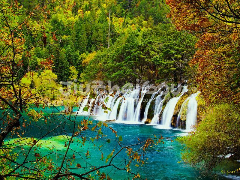 Shuzheng Waterfalls Jiuzhaigou China