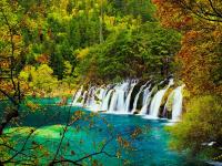 Shuzheng Waterfalls Jiuzhaigou China