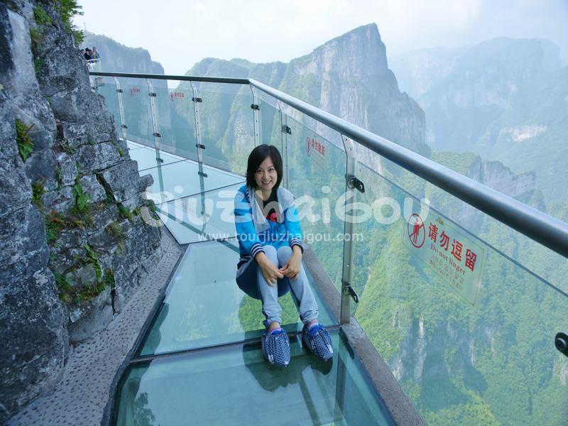 The Glass Skywalk in Zhangjiajie Tianmen Mountain