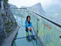 The Glass Skywalk in Zhangjiajie Tianmen Mountain