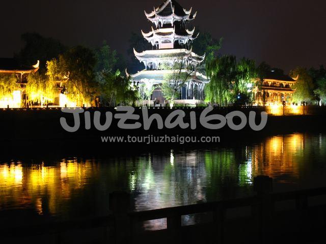 Night View of Wangjianglou Park