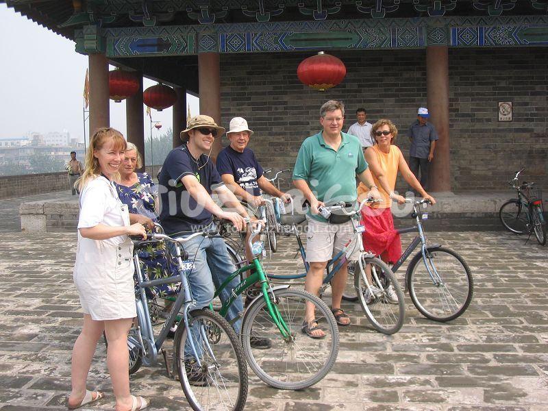 Biking on Xi'an City Wall