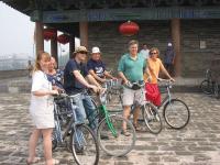 Biking on Xi'an City Wall