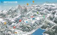 Map of Xiling Snow Mountain