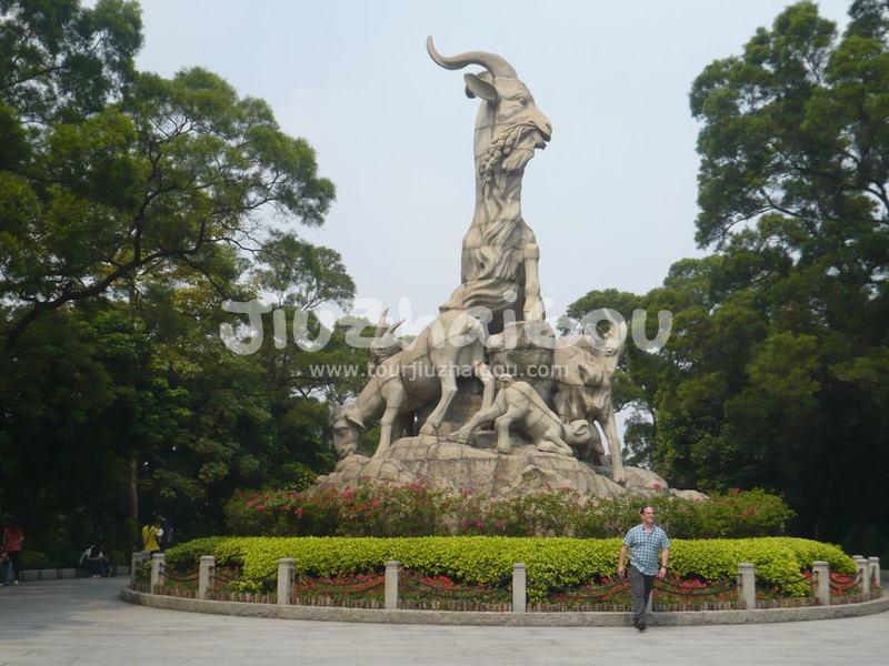 The Five Rams sculpture in Guangzhou Yuexiu Park