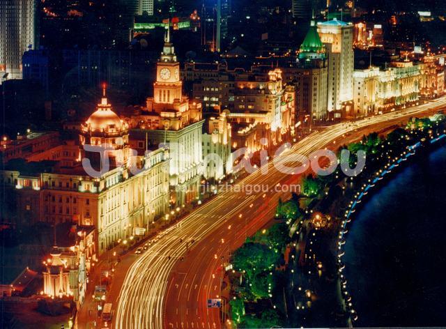 Bright Lights in Shanghai Bund